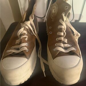 Converse Brown and White Women's Shoes